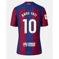 Barcelona Ansu Fati #10 Fotballklær Hjemmedrakt 2023-24 Kortermet